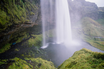 seljalandsfoss in rainy weather