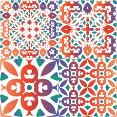 Naklejka premium Mexican ornamental talavera ceramic.
