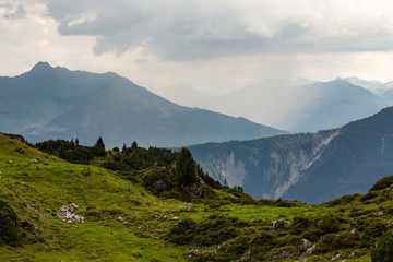 Fototapeta premium Mountain Range in Austria during spring