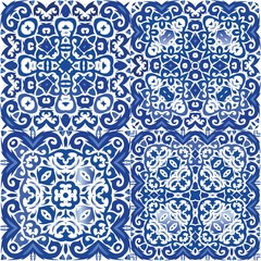 Fototapeta premium Portuguese ornamental azulejo ceramic.