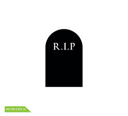 RIP icon vector logo design template