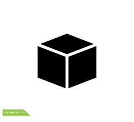 Cube icon vector logo design template