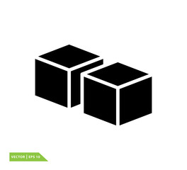 Cube icon vector logo design template