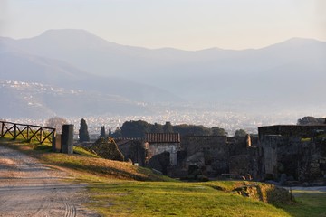 Fototapeta na wymiar Pompeii - Naples - historical city in Italy