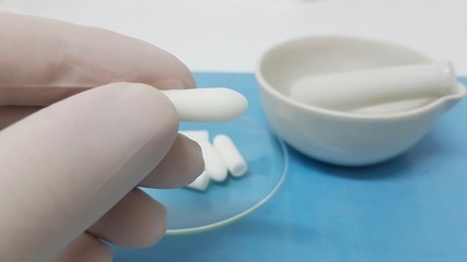 Suppositories for children once made in the pharmacy laboratory