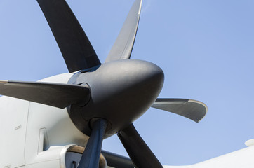 Naklejka na ściany i meble Close up of old airplane propeller
