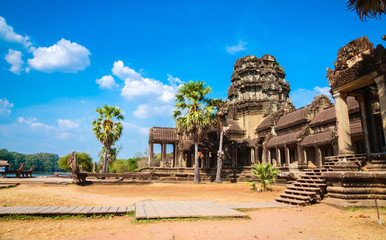 Gate of ancient temple complex Angkor Wat, Siem Reap, Cambodia.