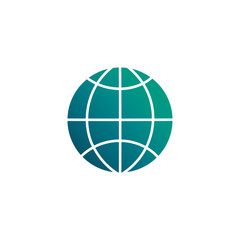 global market, gradient style icon