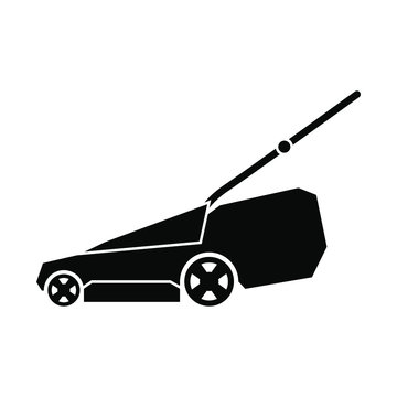 recommend clip art: Machine for cutting the grass on a lawns. Lawn mower icon. Vector illustration
