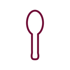 Isolated spoon line style icon vector design