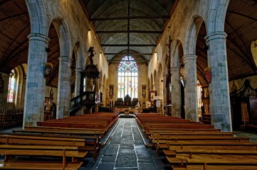 Église Notre-Dame de Plouaret, Côtes-d'Armor, Bretagne, France