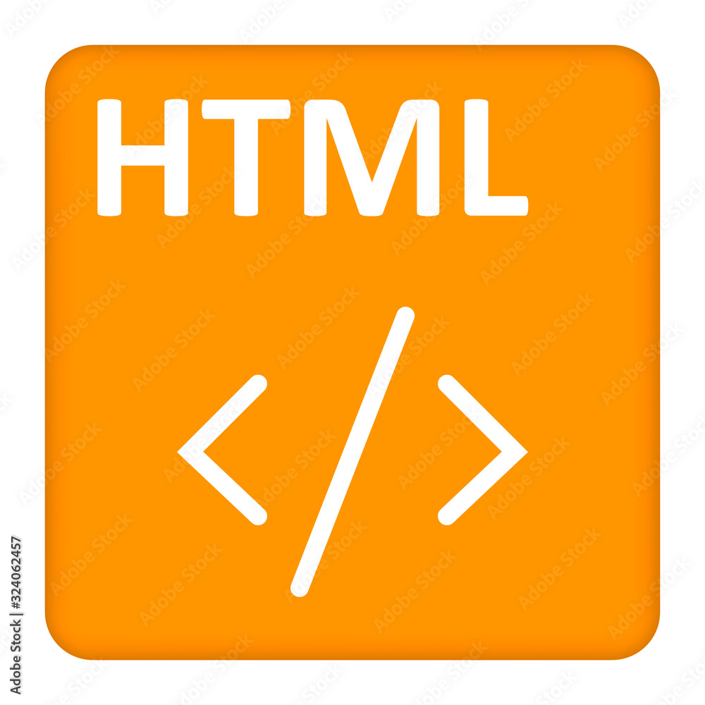 Poster Coding in yellow and white colors. vector illustration