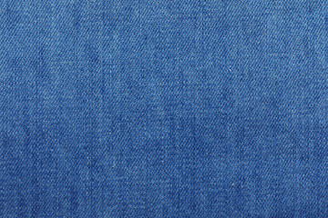 Texture of blue jeans as background, closeup