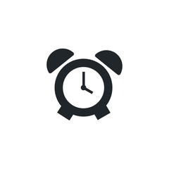 alarm clock, silhouette style icon
