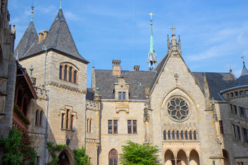 facade of beautiful Marienburg castle near Hannover