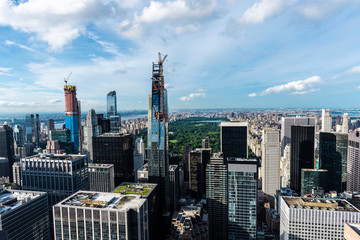 Fototapeta na wymiar Skyline of skyscrapers of Manhattan, New York City, USA