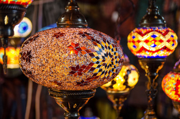 Turkish pendant lamps with variety of colors