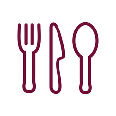 Isolated cutlery line style icon vector design