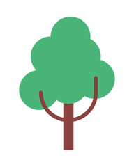 tree plant nature isolated icon