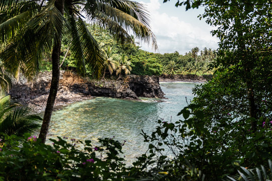 Hidden Paradise Beach In São Tomé e Príncipe Island of Ilheu das Rolas