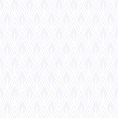Seamless subtle gray vintage art deco outline diamonds pattern vector