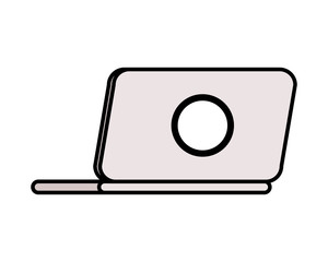 laptop computer device isolated icon