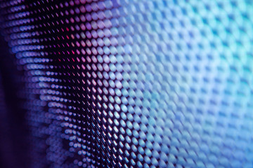 CloseUp LED blurred screen. LED soft focus background. abstract background ideal for design.