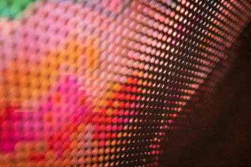 CloseUp LED blurred screen. LED soft focus background. abstract background ideal for design.