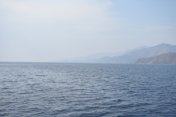 mountains on the Aegean coast. Turkey