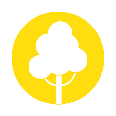 tree plant nature isolated icon