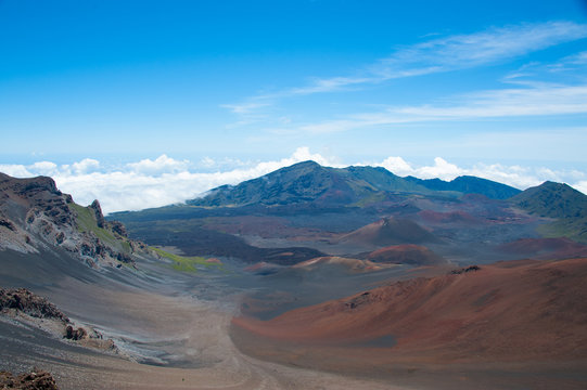 Volcano crater area, Haleakala, Maui, Hawaii