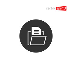 Manager File Icon Symbol Design Vector