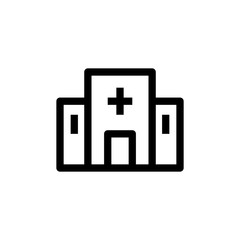 Vector illustration, hospital icon design