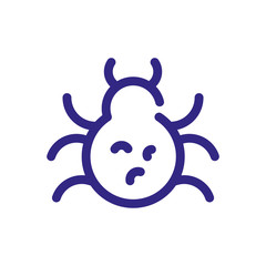 bug icon , thick line style