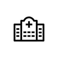 Vector illustration, hospital icon design