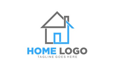 Home property simple modern vector logo design