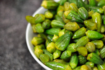 Fresh Okra in a Bowl