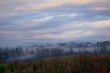 morning in the mountains