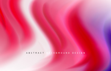 Abstract background - fluid color gradient waves, with dynamic motion line effect. Vector Illustration For Wallpaper, Banner, Background, Card, Book Illustration, landing page