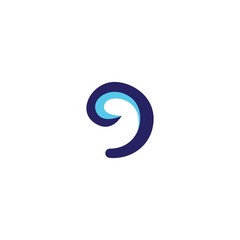 wave logo template vector icon design