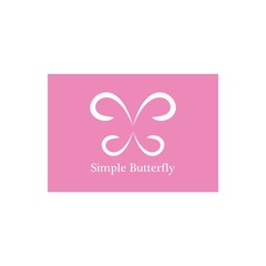 Simple Butterfly logo template vector icon design