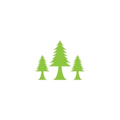 pine logo template icon design