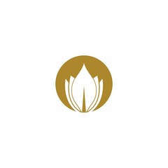 Flower logo vector icon design