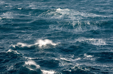 Stormy sea in the afternoon