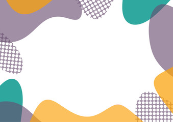 幾何学　ポップな背景イラスト