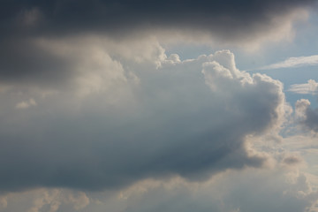 sunlight through cloud on dramatic sky after the rain