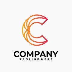 initial letter c logo design vector inspiration