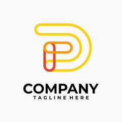 initial letter d logo design vector inspiration