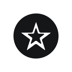 star icon on black background