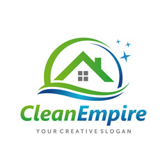 House Cleaning, Cleaning Service Business Logo
